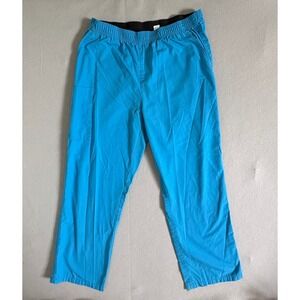 Blue Lotus Scrub Pants Mens Lrg Blue Elastic Waist Cargo Pocket Medical Uniform